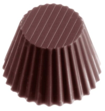 Chocolate World Frame Moulds - CW1387 - Cup Ribbed - 11gm - 30x30x20mm