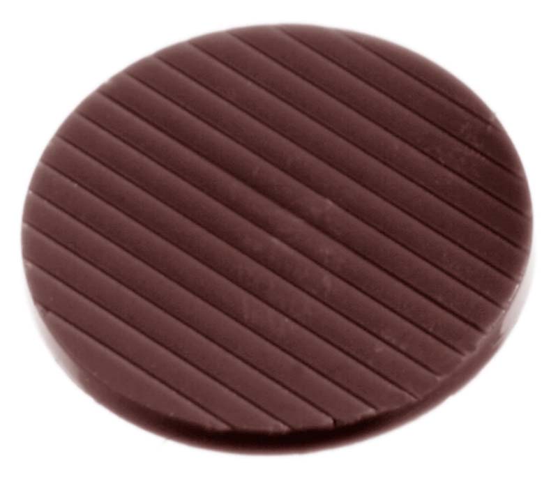 Chocolate World Frame Moulds - CW1391 - Caraque Roundel Ø 33mm - 4gm - 33x33x4mm