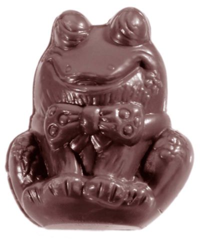 Chocolate World Frame Moulds - CW1408 - Frog - 20gm - 48x41x16mm