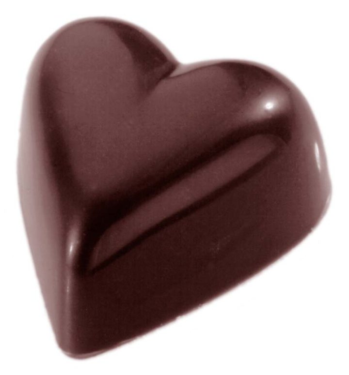 Chocolate World Frame Moulds - CW1417 - Heart - 11gm - 33x31x15mm