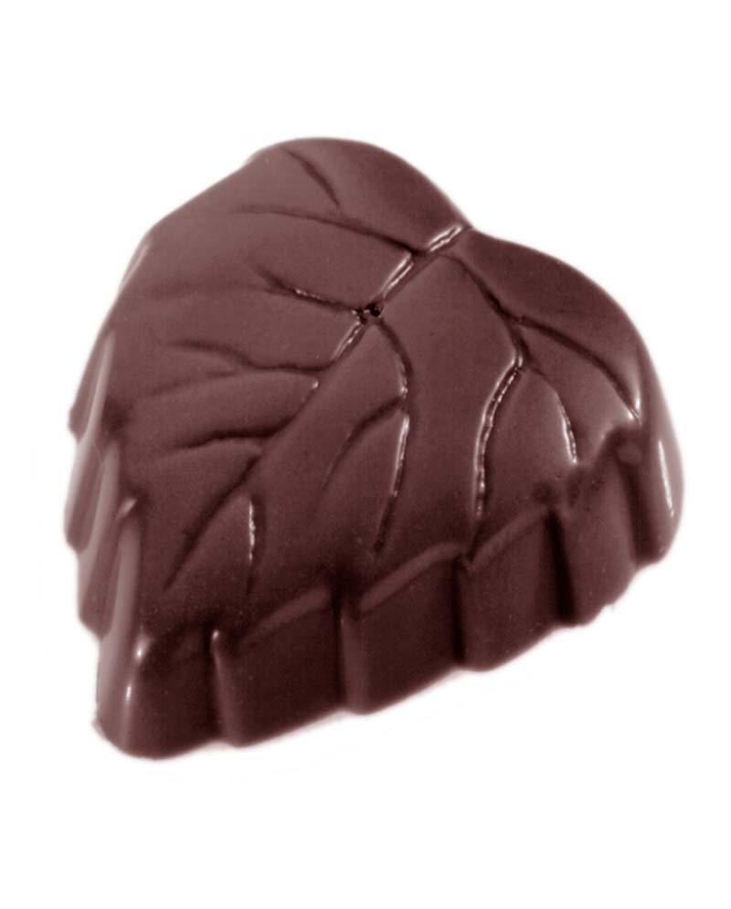 Chocolate World Frame Moulds - CW1420 - Small Leaf - 9gm - 36x31x9mm