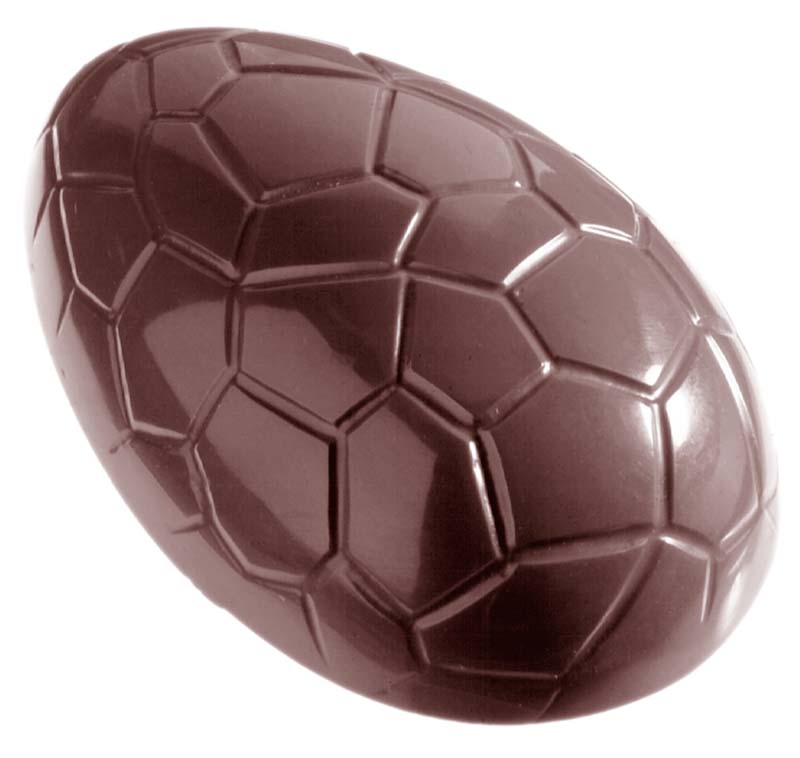 Chocolate World Frame Moulds - CW1438 - Egg Kroko 57mm - 25gm - 57x37x17mm