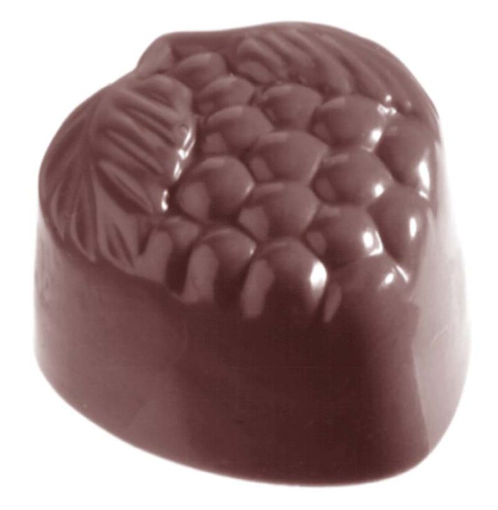 Chocolate World Frame Moulds - CW1440 - Raspberry - 10gm - 30x27x18mm