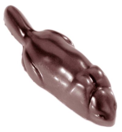 Chocolate World Frame Moulds - CW1444 - Mouse - 5gm - 46x15x13mm