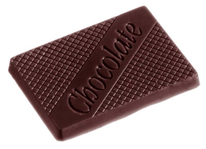 Chocolate World Frame Moulds - CW1446 - Chocolate - 5gm - 41x30x4mm