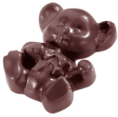 Chocolate World Frame Moulds - CW1449 - Bear Caraque - 16gm - 50x39x13mm