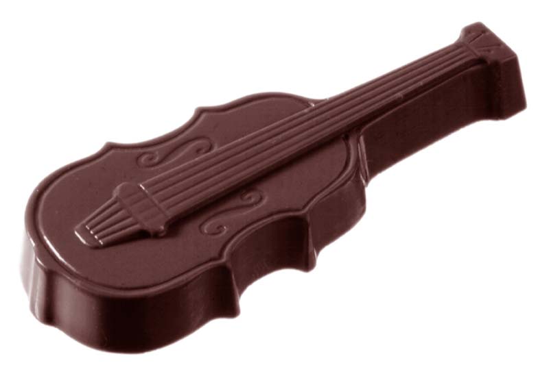 Chocolate World Frame Moulds - CW1451 - Violin - 14gm - 74x30x8mm