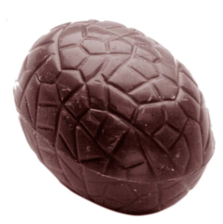 Chocolate World Frame Moulds - CW1452 - Egg Kroko Oval - 5gm - 30x22x11mm