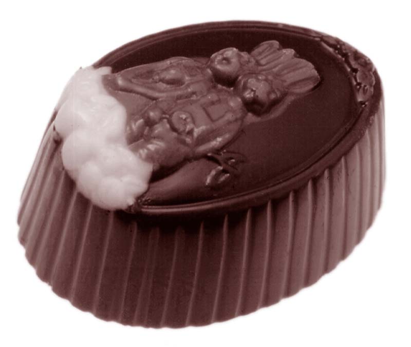 Chocolate World Frame Moulds - CW1459 - Family Hare Chocolate 3 Fig. - 14gm - 37x25x18mm