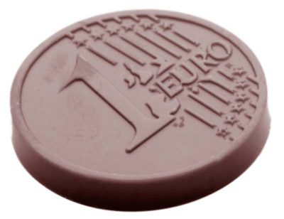 Chocolate World Frame Moulds - CW1467 - Caraque Euro - 5gm - 35x35x4mm
