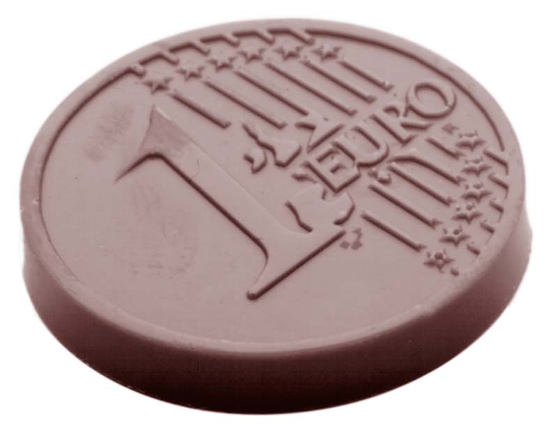 Chocolate World Frame Moulds - CW1467 - Caraque Euro - 5gm - 35x35x4mm