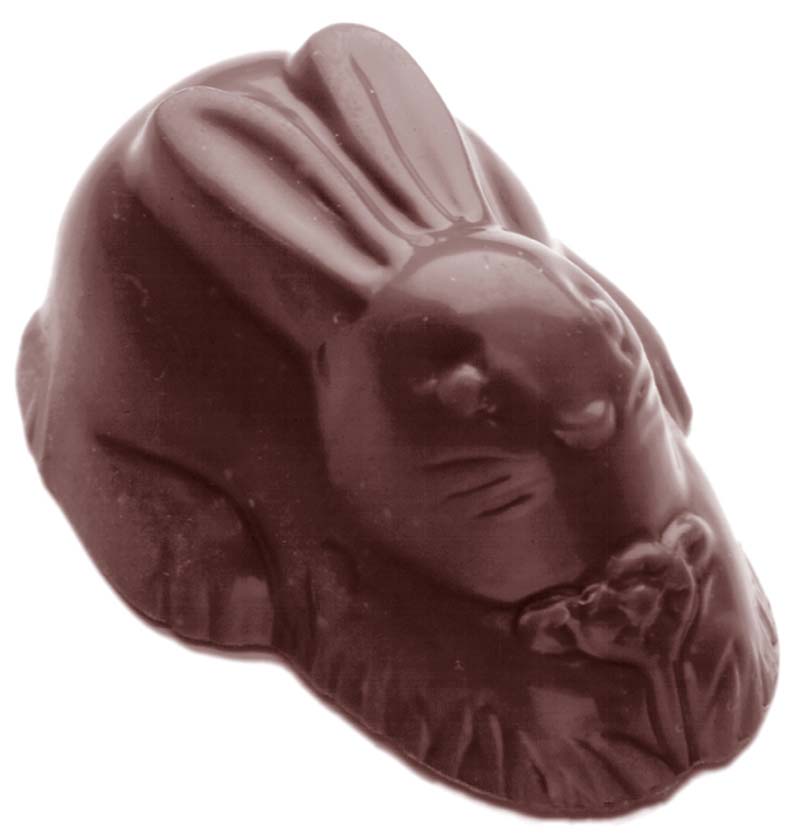 Chocolate World Frame Moulds - CW1468 - Hare Bouchee - 27gm - 58x36x23mm