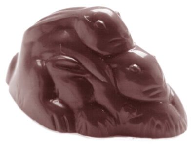 Chocolate World Frame Moulds - CW1474 - Double Team - 26gm - 59x37x28mm