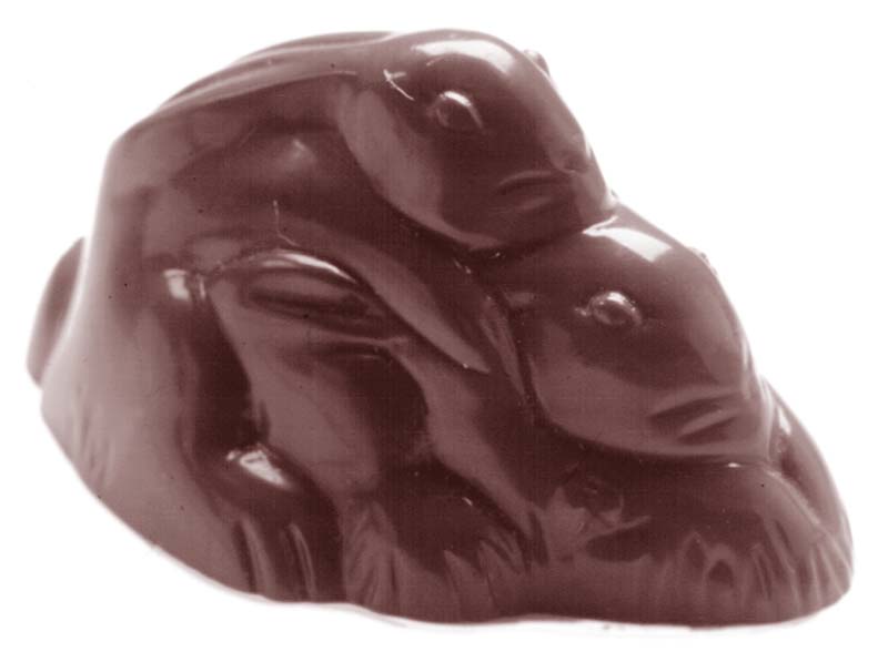 Chocolate World Frame Moulds - CW1474 - Double Team - 26gm - 59x37x28mm