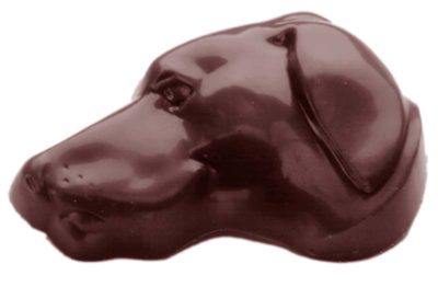 Chocolate World Frame Moulds - CW1476 - Dog Head - 15gm - 40x57x10mm