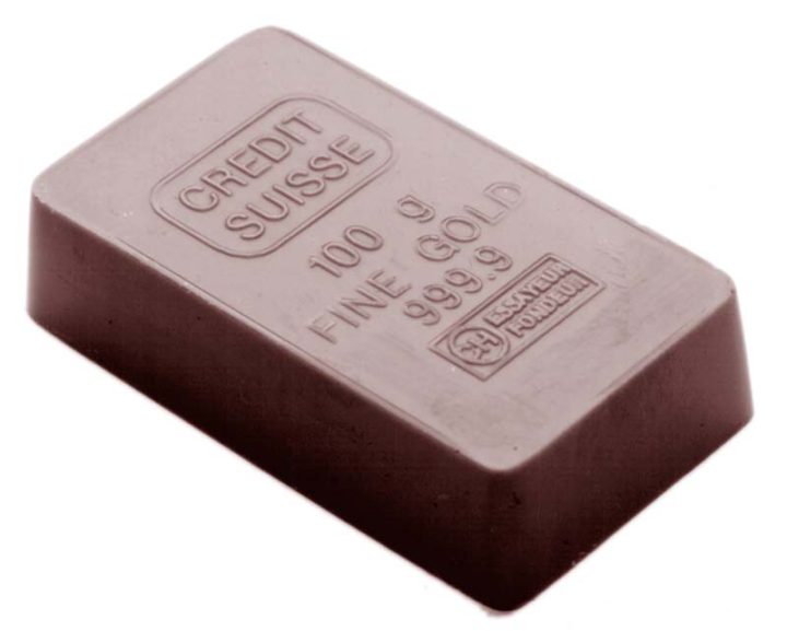 Chocolate World Frame Moulds - CW1479 - Nugget Of Gold - 19gm - 48x29x11mm