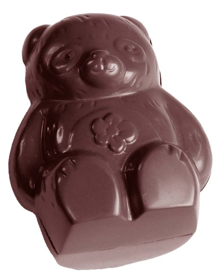 Chocolate World Frame Moulds - CW1494 - Bear Double - 25gm - 45x36x16mm
