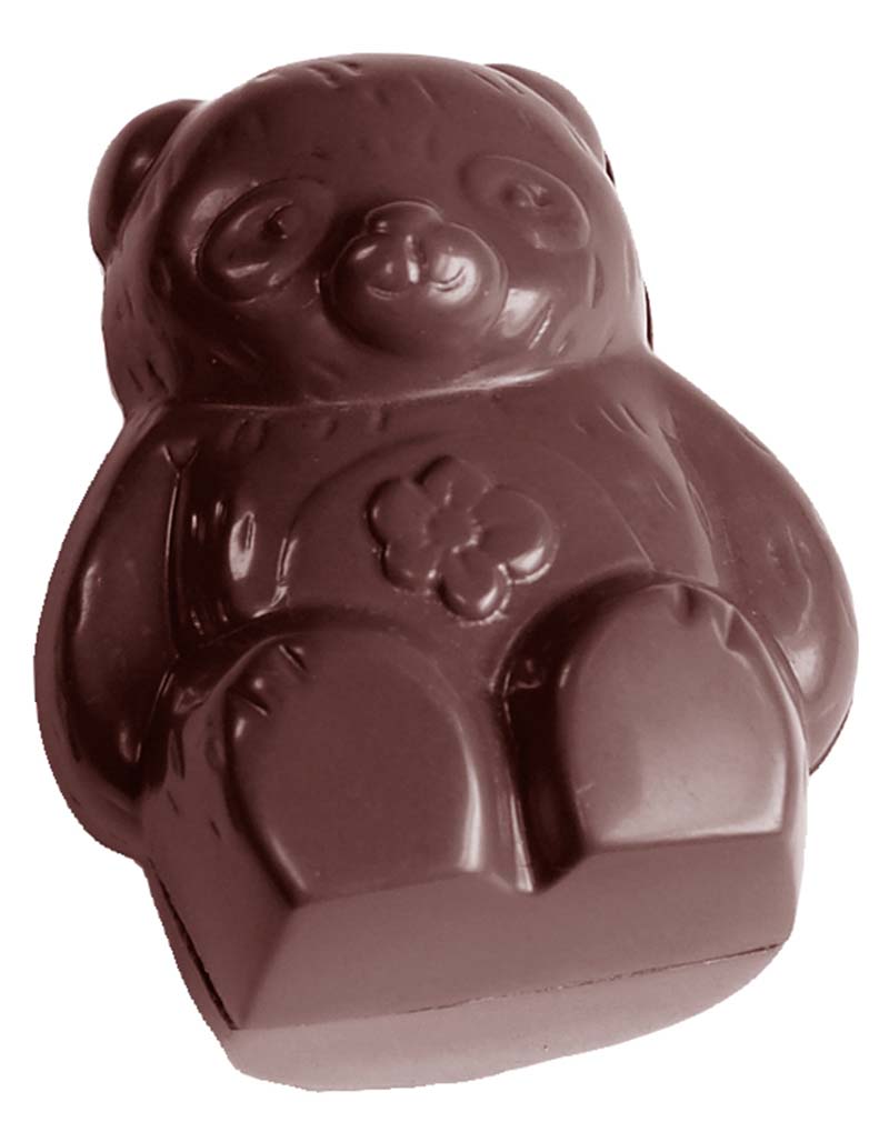 Chocolate World Frame Moulds - CW1494 - Bear Double - 25gm - 45x36x16mm