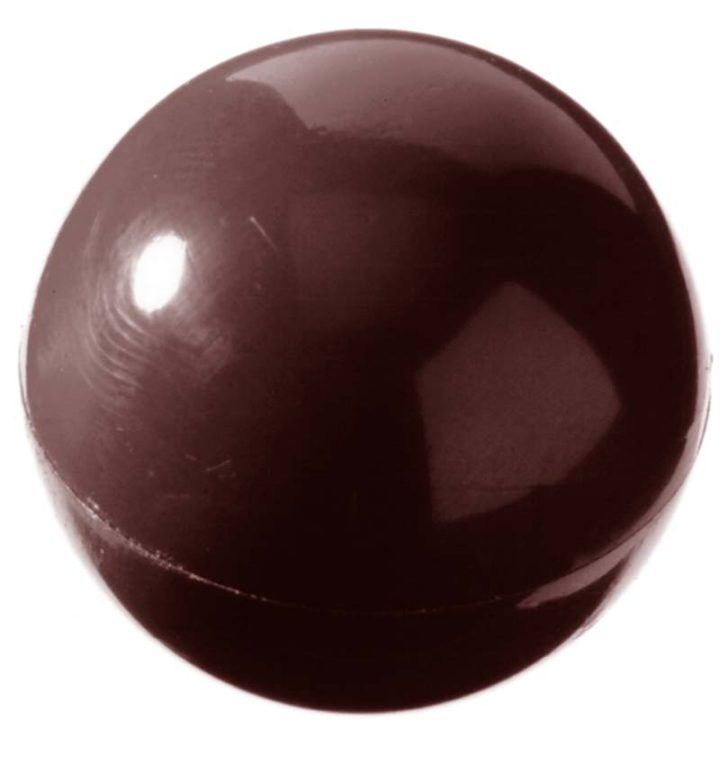 Chocolate World Frame Moulds - CW1495 - Half Sphere Ø 20mm - 2.5gm - 20x20x10mm