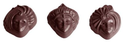 Chocolate World Frame Moulds - CW1501 - Venice 3 Fig. - 11gm - 39x35x13mm