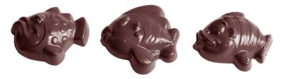 Chocolate World Frame Moulds - CW1506 - Fish 3 Fig. - 6.5gm - 40x39x10mm