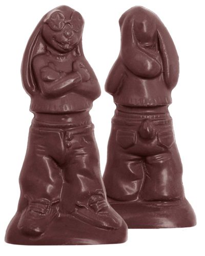 Chocolate World Frame Moulds - CW1515 - Rapper Rabbit - 10gm - 70x36x13mm