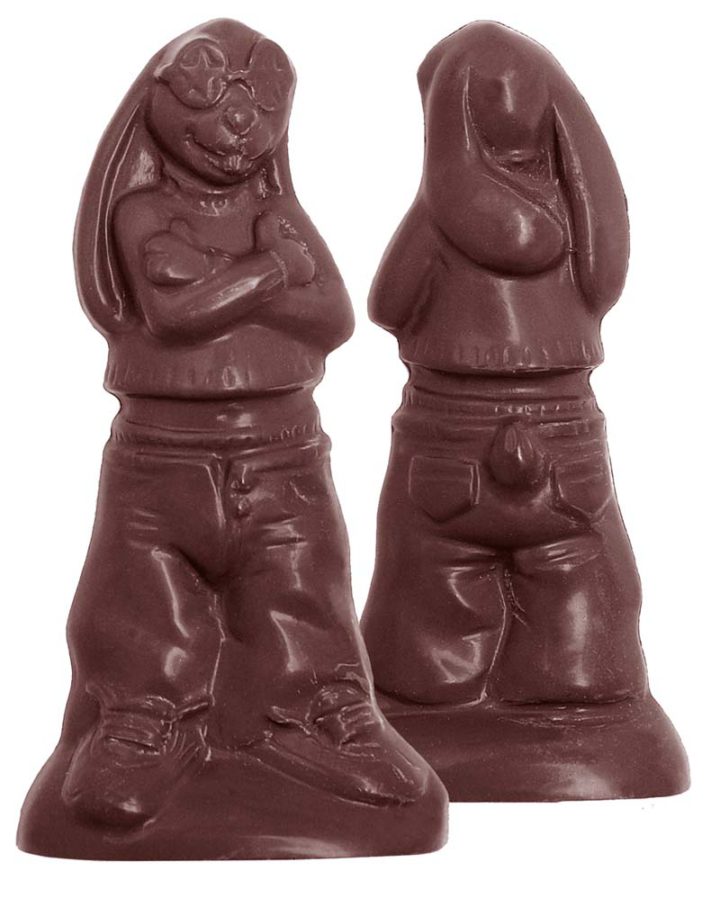 Chocolate World Frame Moulds - CW1515 - Rapper Rabbit - 10gm - 70x36x13mm