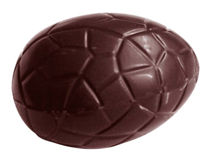 Chocolate World Frame Moulds - CW1516 - Egg Kroko 29mm - 4gm - 29x21x10mm