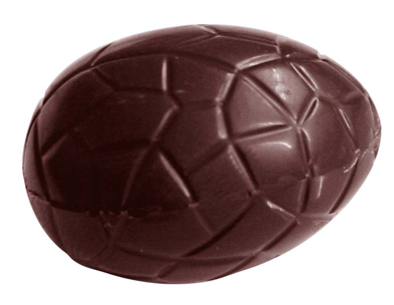 Chocolate World Frame Moulds - CW1516 - Egg Kroko 29mm - 4gm - 29x21x10mm