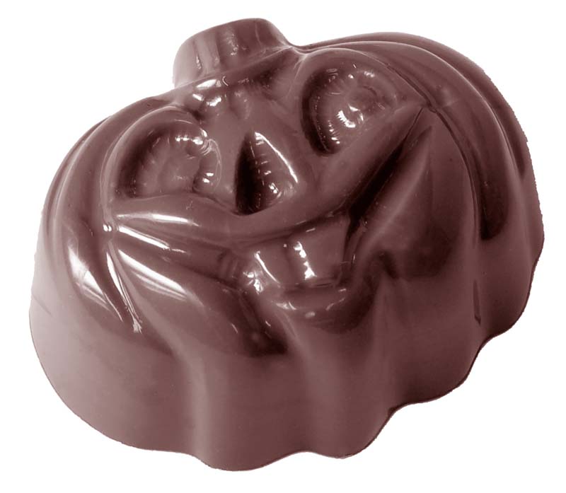 Chocolate World Frame Moulds - CW1520 - Halloween Pumpkin - 12gm - 35x29x16mm