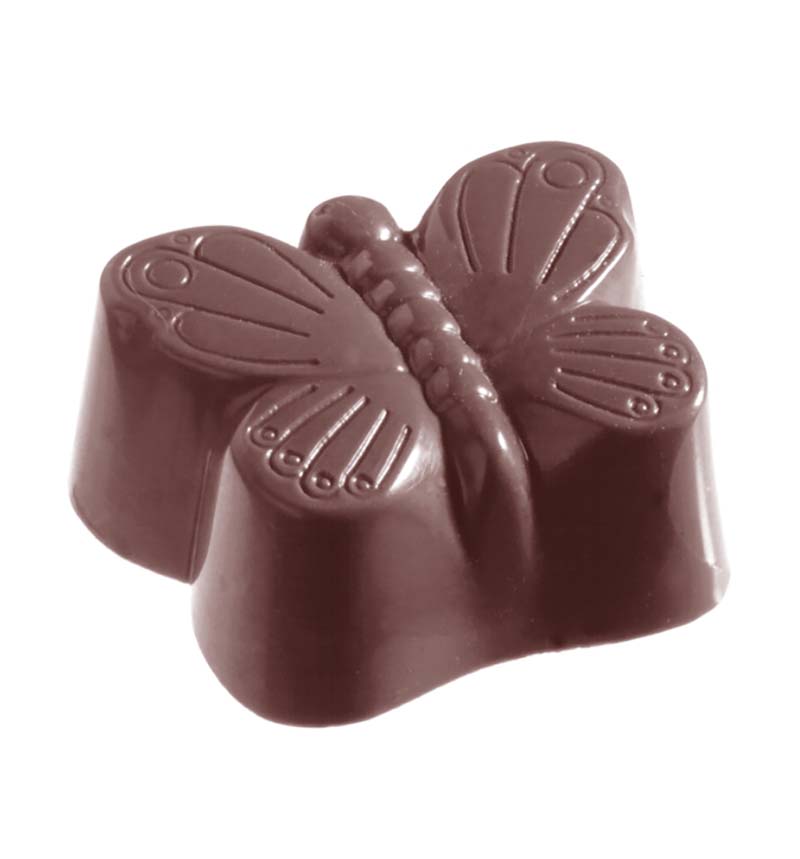 Chocolate World Frame Moulds - CW1527 - Butterfly Small - 9gm - 32x24x13mm