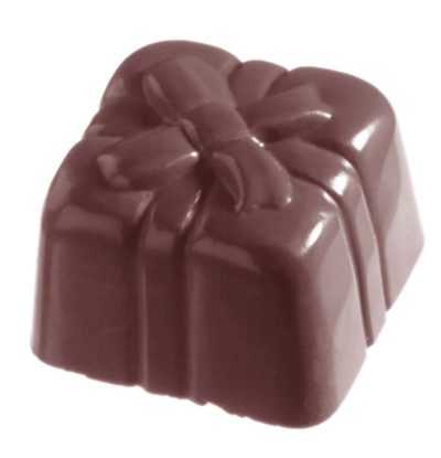 Chocolate World Frame Moulds - CW1528 - Present Box Small - 8.5gm - 25x24.5x16mm