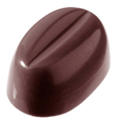 Chocolate World Frame Moulds - CW1529 - Coffeebean Small - 8.6gm - 33x22x14.5mm