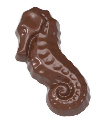Chocolate World Frame Moulds - CW1534 - Seahorse - 7gm - 50x22x9mm