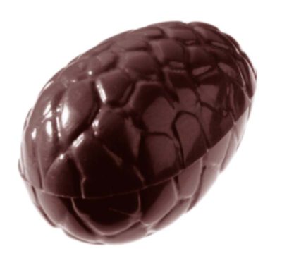 Chocolate World Frame Moulds - CW1537 - Egg Kroko 35mm - 6gm - 35x23x12mm