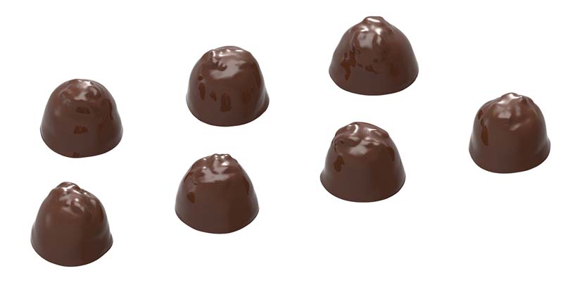 Chocolate World Frame Moulds - CW1548 - Easy Dip Mix Small 7 Fig. - 8.75gm - 26x25x20mm