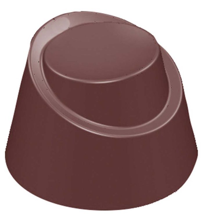 Chocolate World Frame Moulds - CW1555 - Modern Round1 - 12.3gm - 29.5x29.5x20.2mm