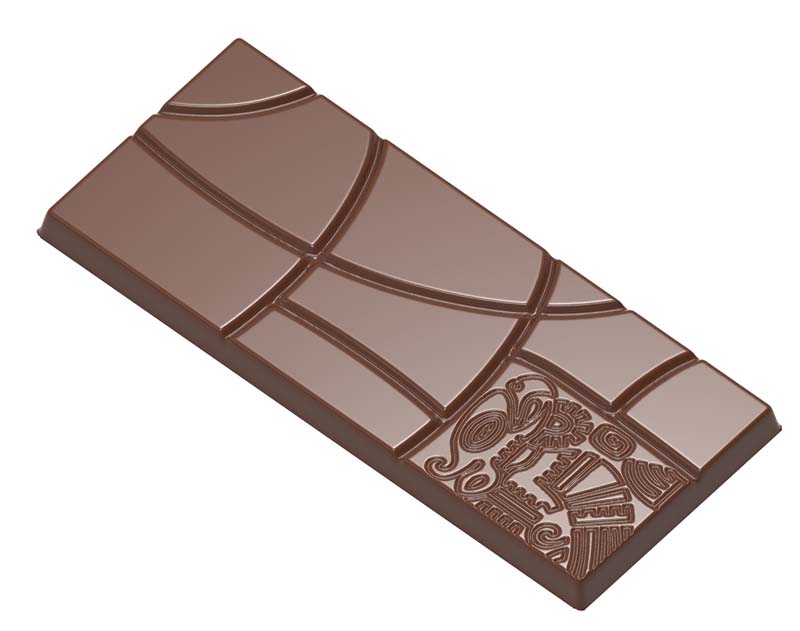 Chocolate World Frame Moulds - CW1566 - Tablet Maya - 40gm - 118x50x6mm