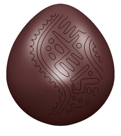 Chocolate World Frame Moulds - CW1569 - Egg May 28mm - 5gm - 28x26x11mm