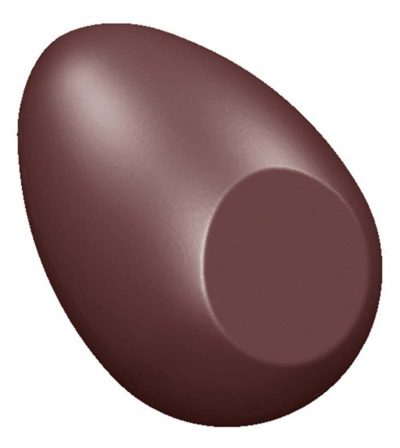 Chocolate World Frame Moulds - CW1581 - Egg Less Is More 33mm - 5gm - 33x23x12mm