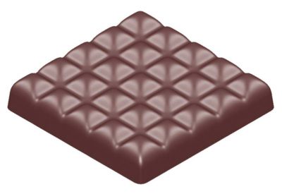 Chocolate World Frame Moulds - CW1584 - Bar Square - 87gm - 80x80x16mm