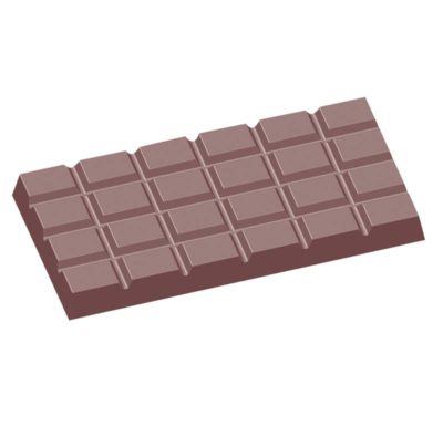 Chocolate World Frame Moulds - CW1588 - Bar - 12gm - 67x33x5mm