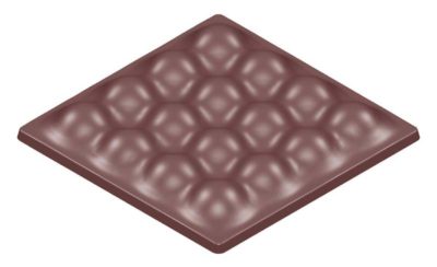 Chocolate World Frame Moulds - CW1592 - Tablet Bubbles - 131gm - 115x115x14mm