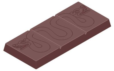 Chocolate World Frame Moulds - CW1594 - Tablet Maya Snake - 40gm - 117x48x5mm