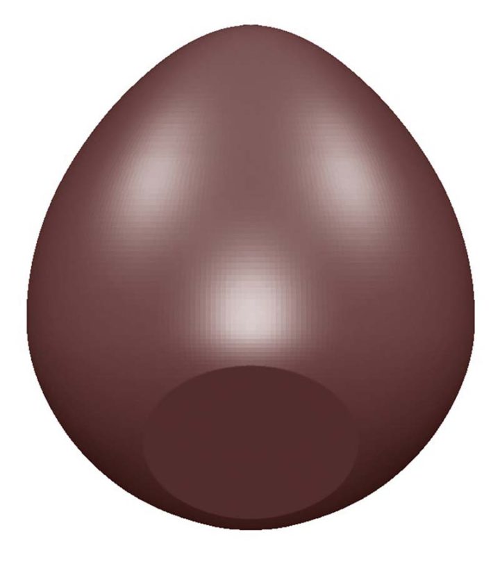 Chocolate World Frame Moulds - CW1596 - Egg Primitive Cut 52mm - 31.5gm - 52x46x23mm