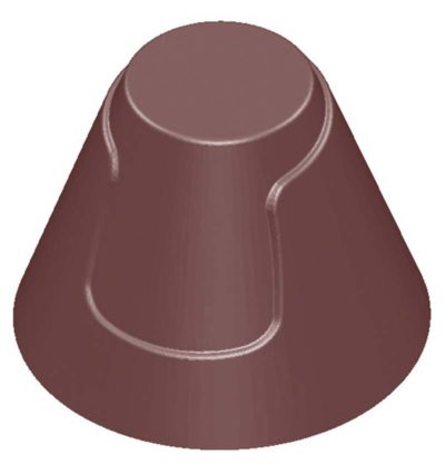 Chocolate World Frame Moulds - CW1601 - Cone With Jacket - 10.5gm - 29x29x22mm