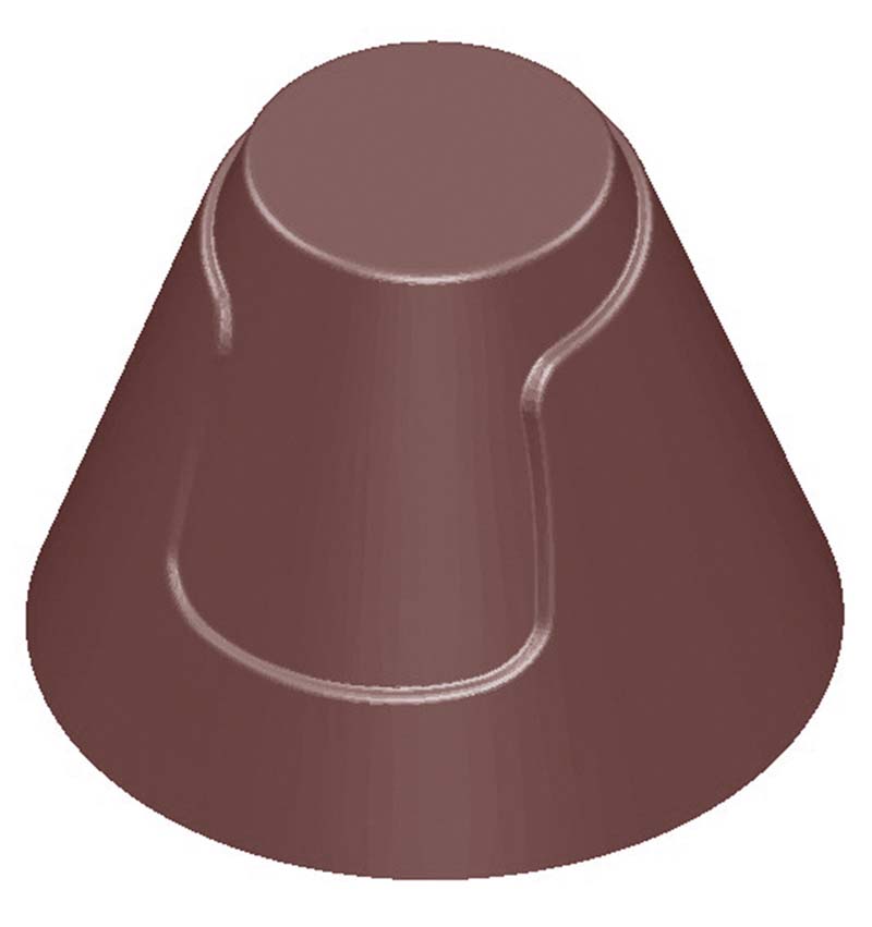 Chocolate World Frame Moulds - CW1601 - Cone With Jacket - 10.5gm - 29x29x22mm