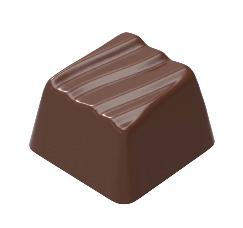 Chocolate World Frame Moulds - CW1602 - Small Block Wave - 12.3gm - 27x27x18mm