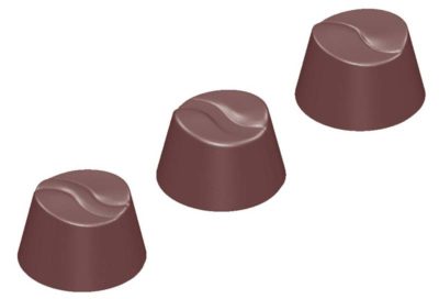 Chocolate World Frame Moulds - CW1605 - Round Wave S 3 Fig. - 7.2gm - 25x25x16mm