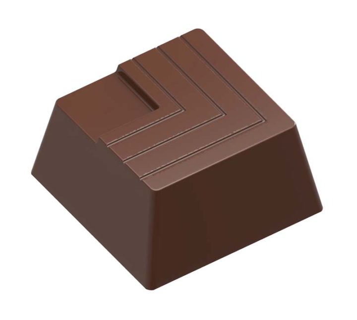 Chocolate World Frame Moulds - CW1607 - Small Block Carved - 10.3gm - 27x27x14mm